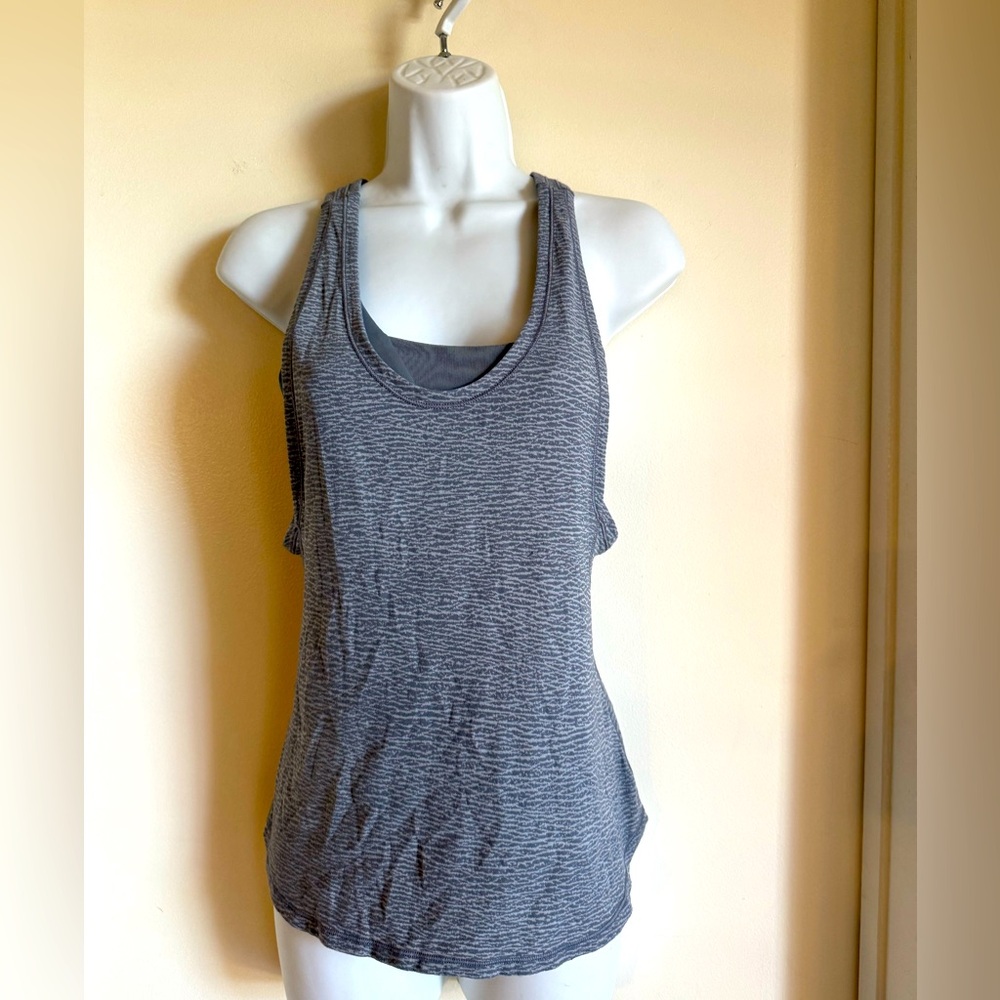 Lululemon Built in Bra Gray Tank Top